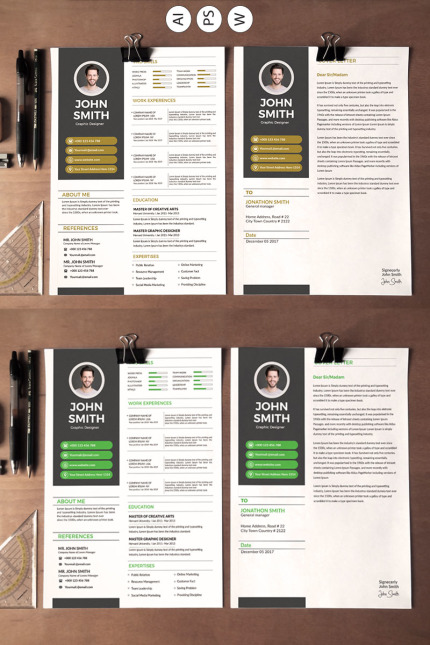 Kit Graphique #78147 Clean Rsum Divers Modles Web - Logo template Preview