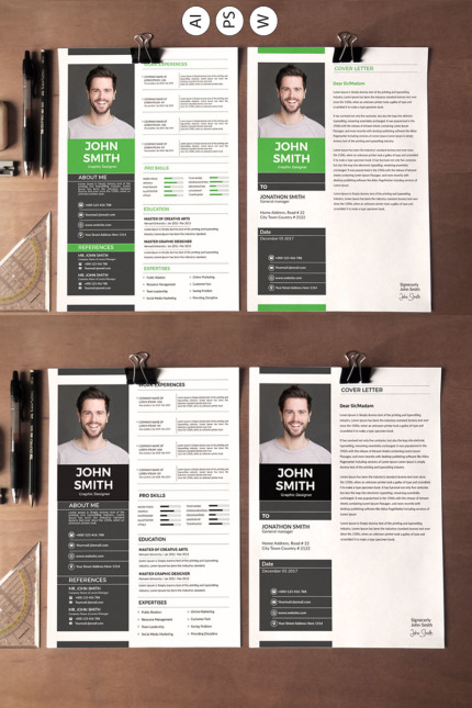 Kit Graphique #78188 Clean Rsum Divers Modles Web - Logo template Preview