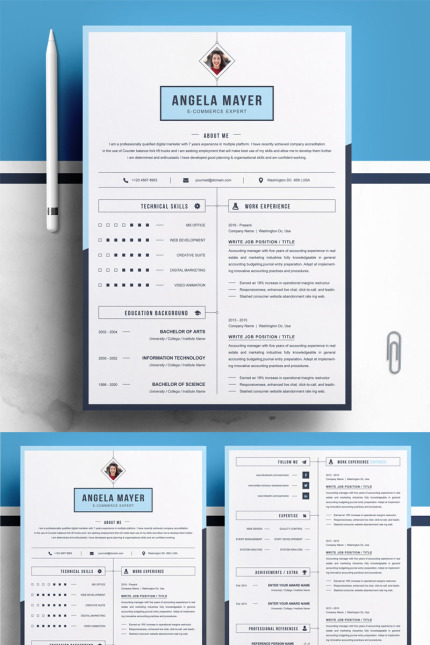 Kit Graphique #78202 Resume Template Divers Modles Web - Logo template Preview