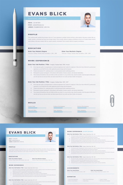 Kit Graphique #78220 Professional Resume Divers Modles Web - Logo template Preview
