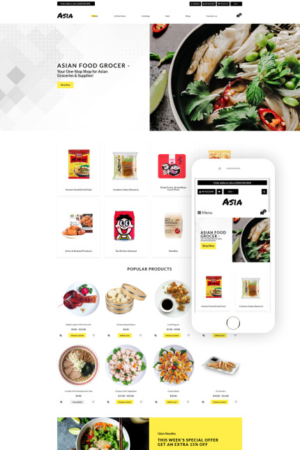 Kit Graphique #78239 Asian Cafe Divers Modles Web - Logo template Preview