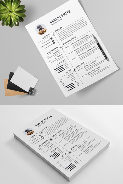 Kit Graphique #78473 A4 Rsum Divers Modles Web - Logo template Preview