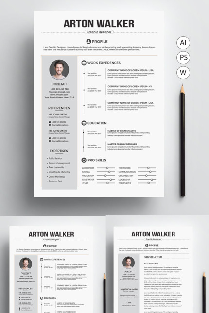 Kit Graphique #78580 Clean Rsum Divers Modles Web - Logo template Preview