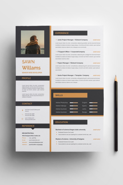 Kit Graphique #78803 Resume Cv Divers Modles Web - Logo template Preview