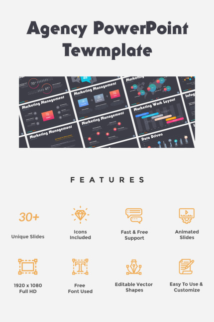 Kit Graphique #78916 Agency Powerpoint Divers Modles Web - Logo template Preview