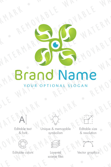 Kit Graphique #78985 Green Drone Divers Modles Web - Logo template Preview