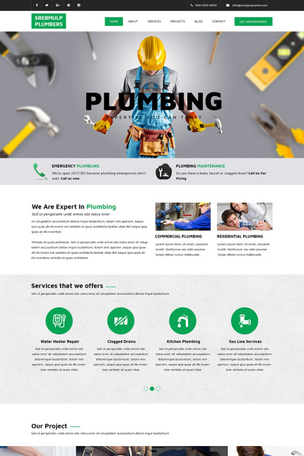 Kit Graphique #78995 Plumbing Thme Divers Modles Web - Logo template Preview