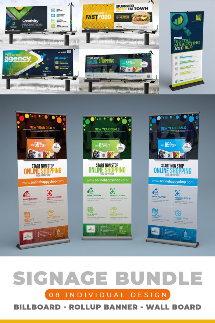 Kit Graphique #79000 Signage Pack Divers Modles Web - Logo template Preview