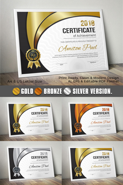 Kit Graphique #79024 Certificate Rang Divers Modles Web - Logo template Preview