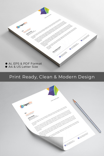 Kit Graphique #79084 Letterhead Letter Divers Modles Web - Logo template Preview