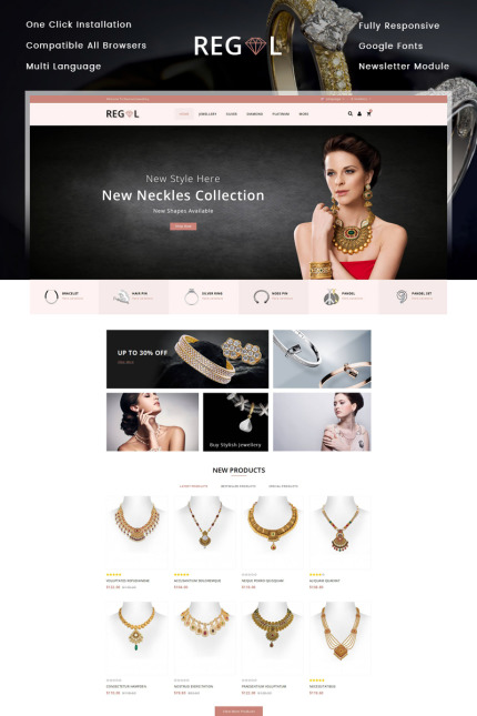 Kit Graphique #79104 Jewelry Diamond Divers Modles Web - Logo template Preview