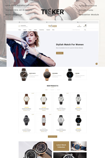 Kit Graphique #79346 Watch Bijoux Divers Modles Web - Logo template Preview