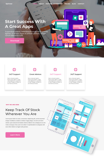 Kit Graphique #79388 App Landing Divers Modles Web - Logo template Preview