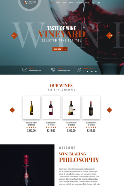 Kit Graphique #79413 Wine Boutique Divers Modles Web - Logo template Preview