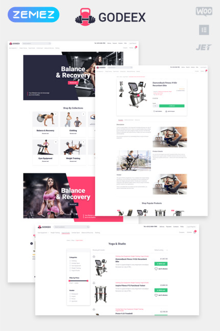 Kit Graphique #79546 Fitness Accessoires Divers Modles Web - Logo template Preview