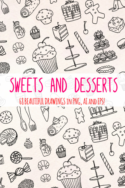 Kit Graphique #79610 Gateaus Desserts Divers Modles Web - Logo template Preview