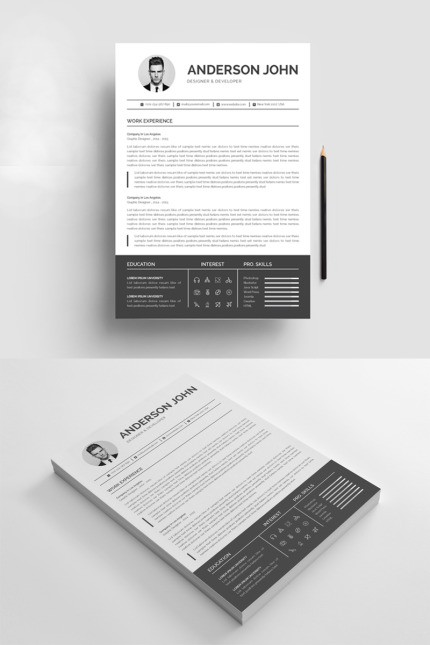 Kit Graphique #79626 Resume Cv Divers Modles Web - Logo template Preview