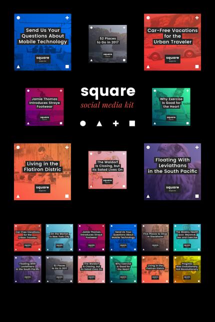 Kit Graphique #79766 Instagram Facebook Divers Modles Web - Logo template Preview