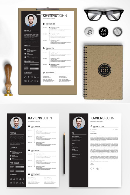 Kit Graphique #79768 Resume Cv Divers Modles Web - Logo template Preview