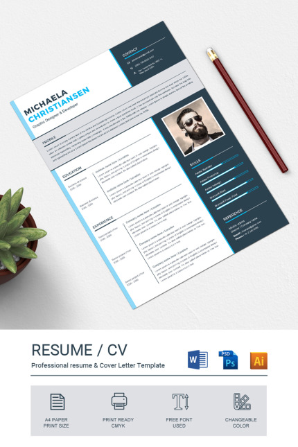 Kit Graphique #79801 Resume Template Divers Modles Web - Logo template Preview