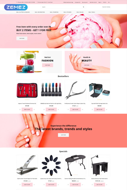 Kit Graphique #79852 Manicure Nail Divers Modles Web - Logo template Preview