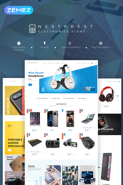 Kit Graphique #79866 Nextprest lectronique Divers Modles Web - Logo template Preview