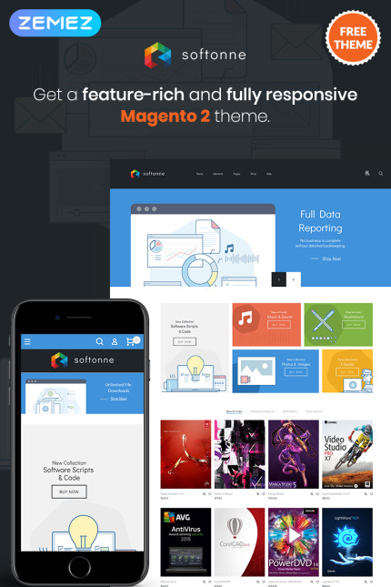 Kit Graphique #79871 Magento Free Divers Modles Web - Logo template Preview
