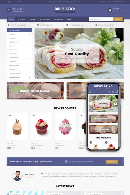Kit Graphique #79888 Sweet Food Divers Modles Web - Logo template Preview