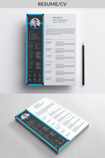 Kit Graphique #79924 Cv Rsum Divers Modles Web - Logo template Preview