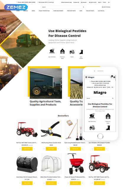 Kit Graphique #80063 Agriculture Ecommerce Divers Modles Web - Logo template Preview