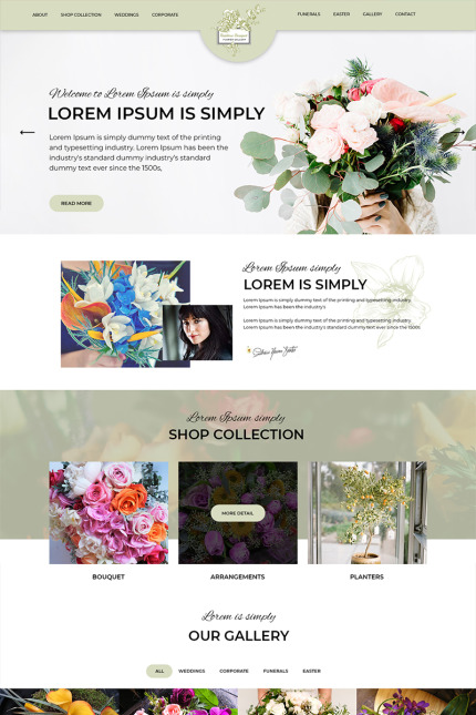 Kit Graphique #80134 Fleur Boutique Divers Modles Web - Logo template Preview