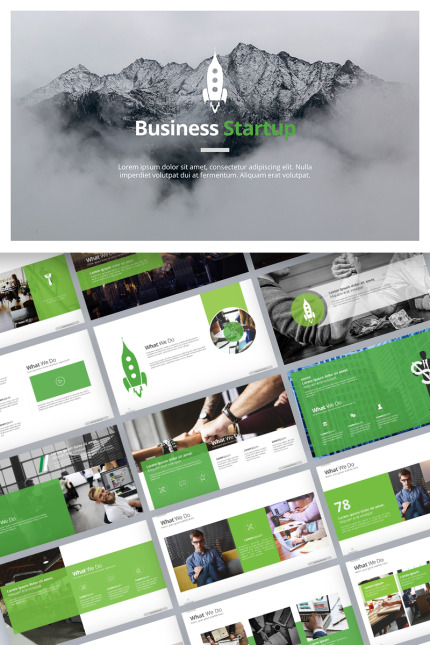 Kit Graphique #80142 Powerpoint Startup Divers Modles Web - Logo template Preview