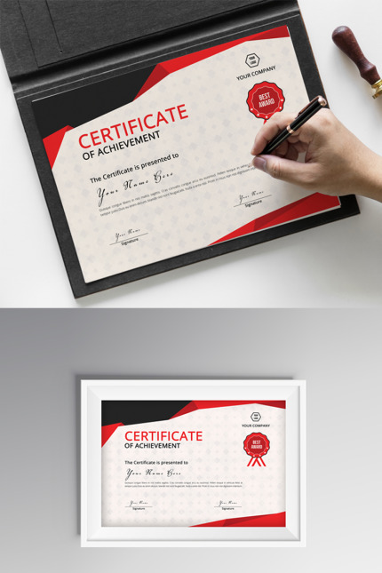 Kit Graphique #80185 Certificate Ralisation Divers Modles Web - Logo template Preview