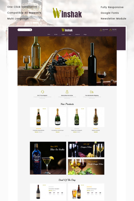 Kit Graphique #80195 Wine Boire Divers Modles Web - Logo template Preview