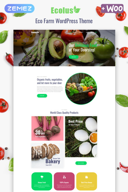 Kit Graphique #80218 Organic Fruit Divers Modles Web - Logo template Preview