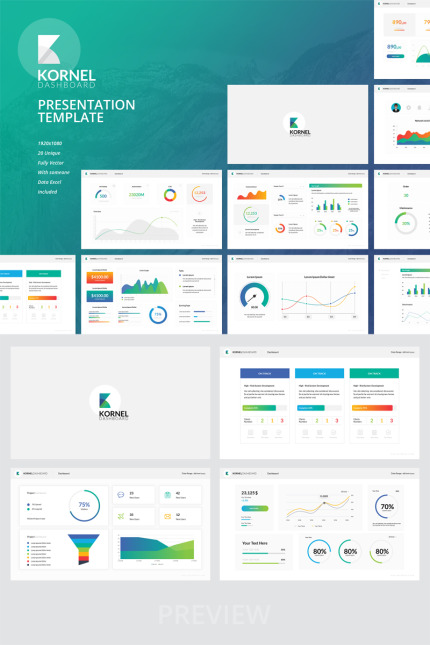 Kit Graphique #80428 Analytics Annual Divers Modles Web - Logo template Preview
