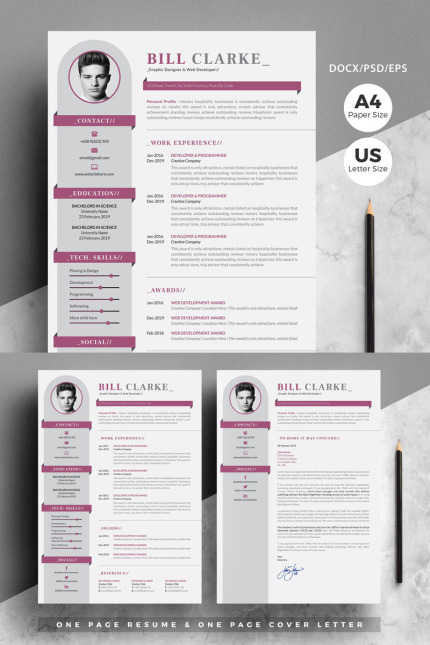 Kit Graphique #80440 Resume Cv Divers Modles Web - Logo template Preview