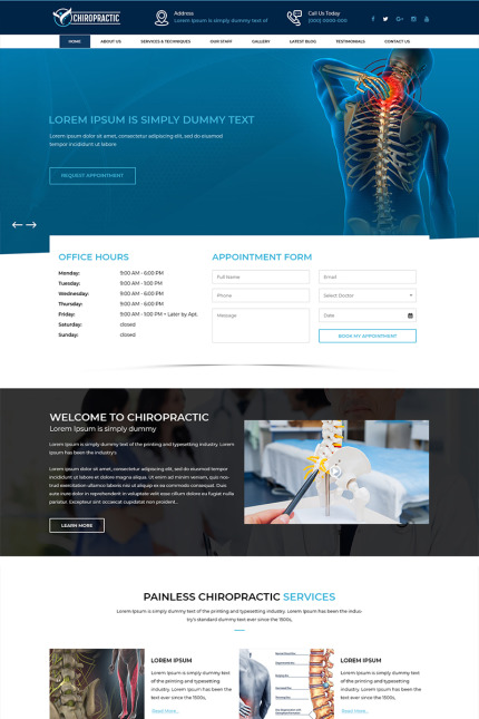 Kit Graphique #80498 Chiropractic Clinic Divers Modles Web - Logo template Preview