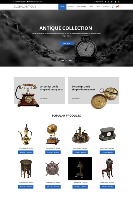 Kit Graphique #80502 Antique Store Divers Modles Web - Logo template Preview