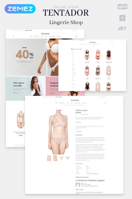 Kit Graphique #80507 Lingerie Ecommerce Divers Modles Web - Logo template Preview