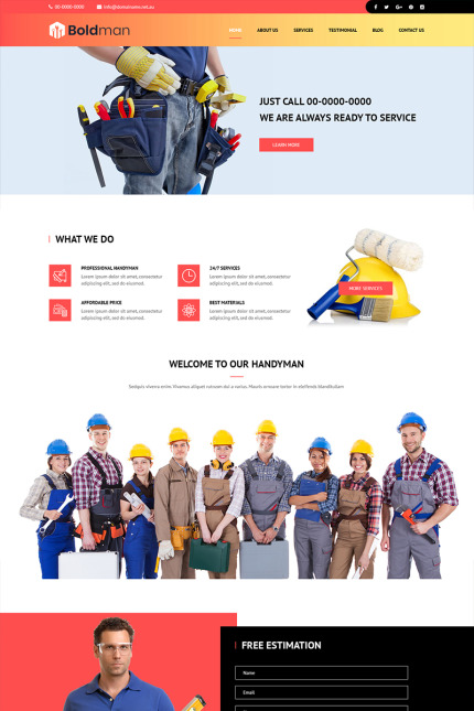 Kit Graphique #80683 Handyman Thme Divers Modles Web - Logo template Preview