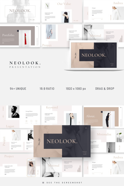 Kit Graphique #80693 Powerpoint Template Divers Modles Web - Logo template Preview