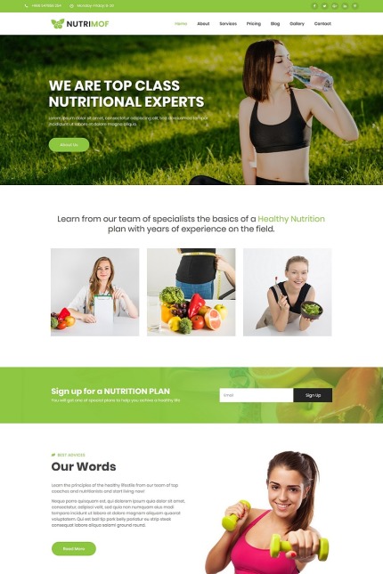 Kit Graphique #80911 Nutrition Fitness Divers Modles Web - Logo template Preview