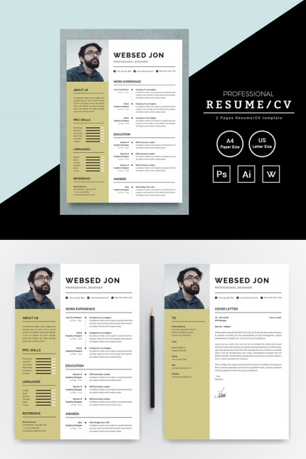 Kit Graphique #80933 Resume Cv Divers Modles Web - Logo template Preview