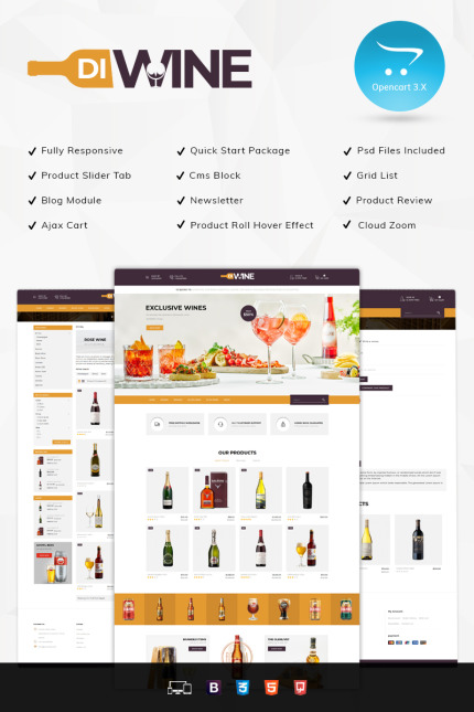 Kit Graphique #80947 Wine Winee-boutique Divers Modles Web - Logo template Preview