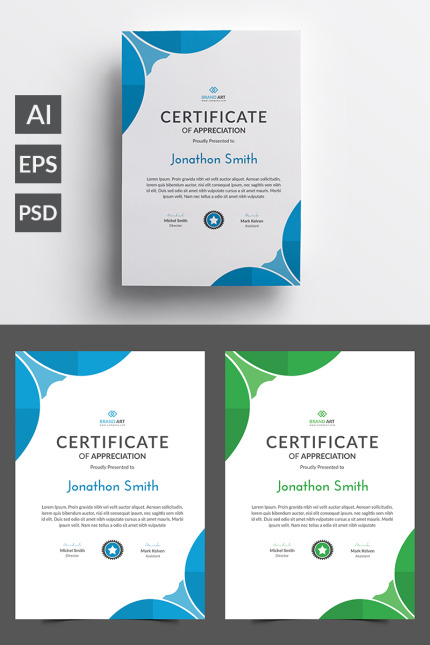 Kit Graphique #80966 Certificate Diplme Divers Modles Web - Logo template Preview