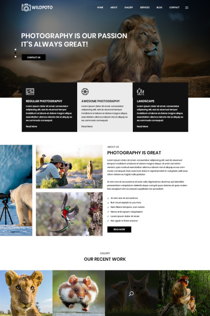 Kit Graphique #81182 Wildlife Photographie Divers Modles Web - Logo template Preview