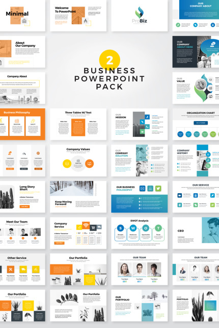 Kit Graphique #81219 Modern Powerpoint Divers Modles Web - Logo template Preview