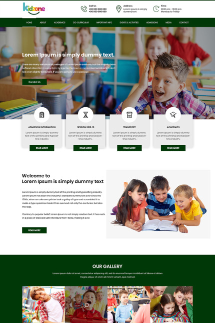 Kit Graphique #81341 Kindergarten School Divers Modles Web - Logo template Preview