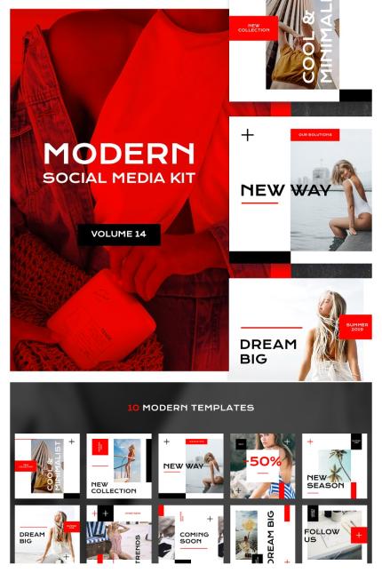 Kit Graphique #81386 Social Blog Divers Modles Web - Logo template Preview